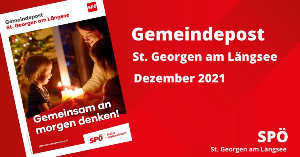Gemeindepost Dezember 2021  SP&Ouml; ST. Georgen am L&auml;ngsee